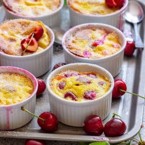 Homemade Mini Cherry Clafoutis