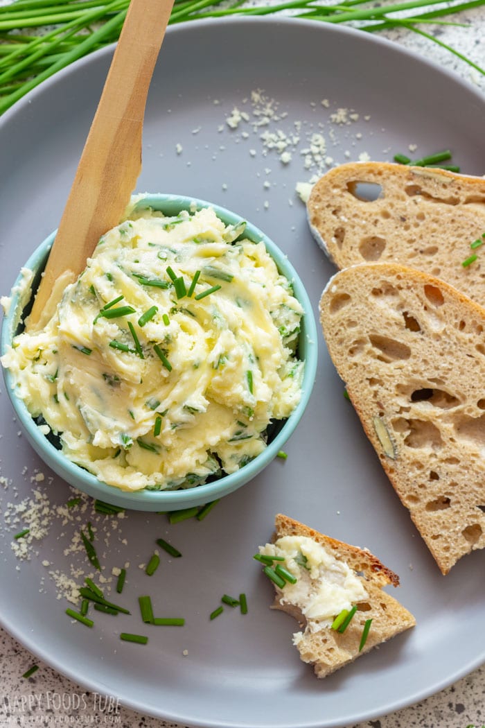 Homemade Parmesan Chive Butter Spread