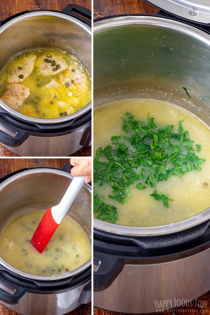 Step by step how to make Instant Pot Chicken Piccata 2