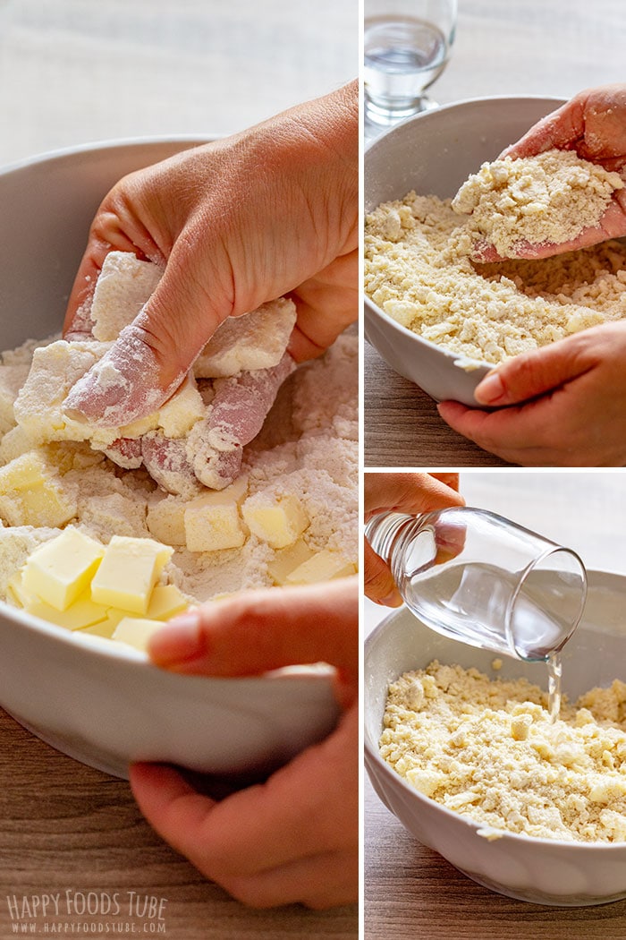Step by step collage how to make Raspberry Hand Pies 1