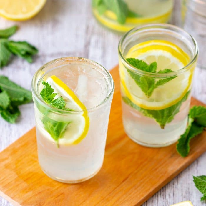 Homemade Mint Lemonade