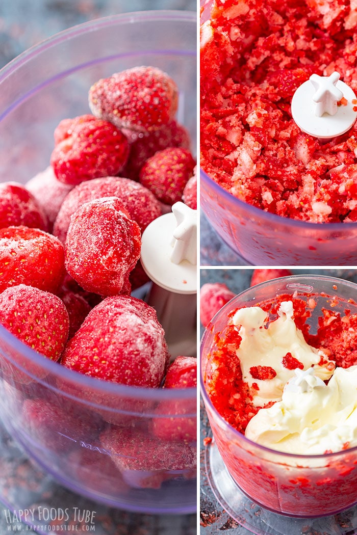 Step by step how to make Homemade Strawberry Ice Cream