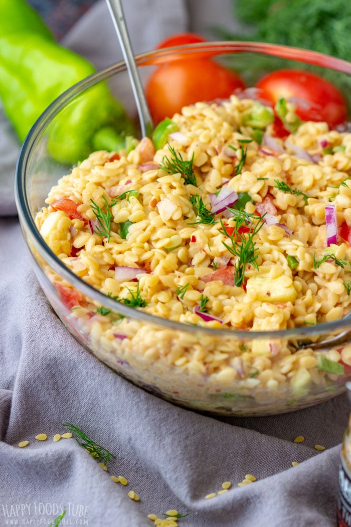 Easy Creamy Orzo Pasta Salad