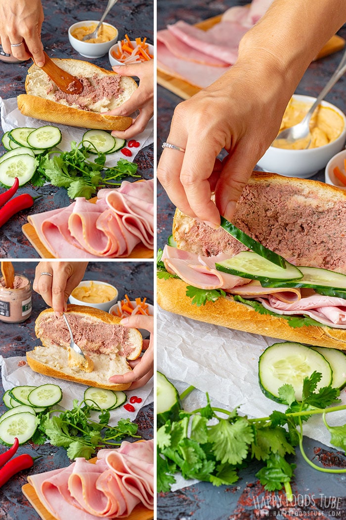 Step by step how to make Vietnamese Sandwich Banh Mi