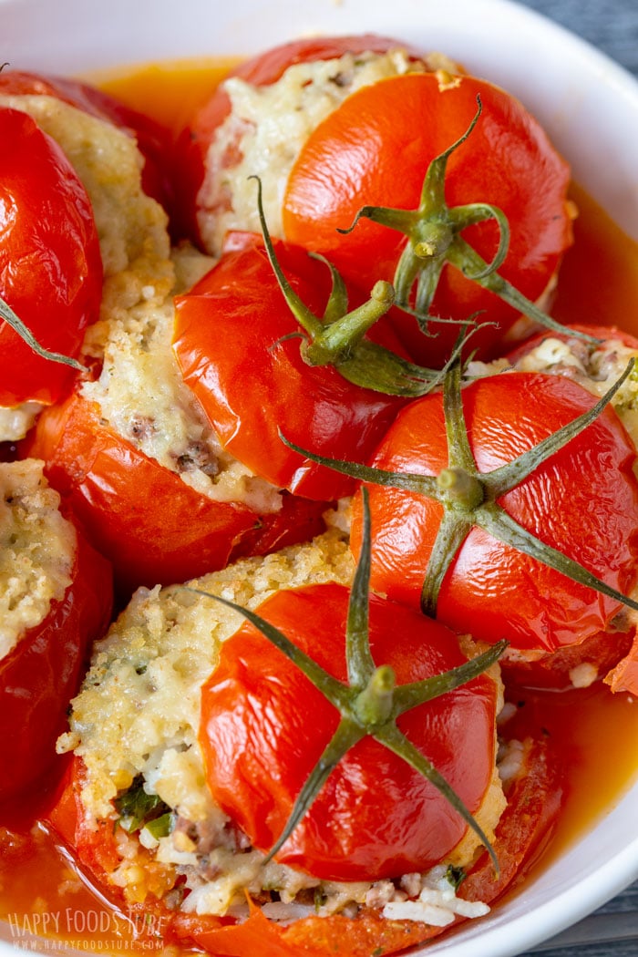 Instant Pot Stuffed Tomatoes Closeup