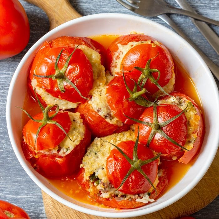 Quick Instant Pot Stuffed Tomatoes