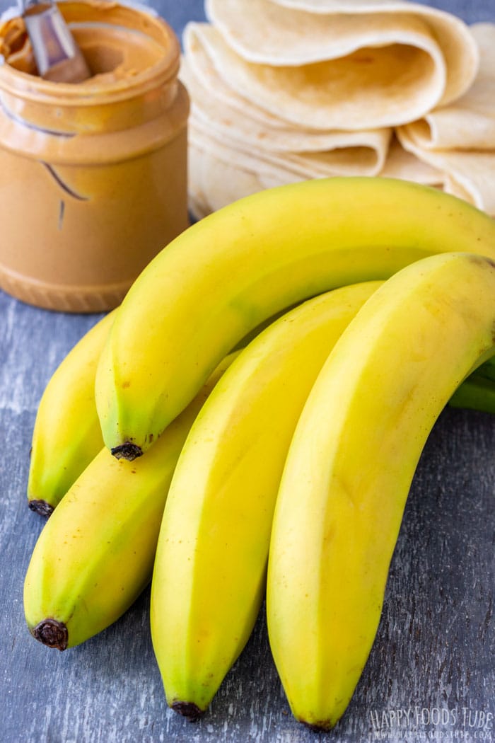 Peanut Butter Banana Roll Ups Ingredients