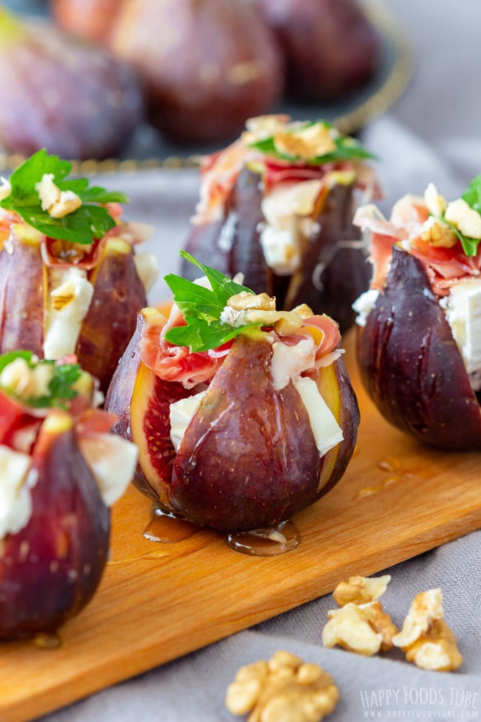 Figs with Goat Cheese and Spanish Jamon - Happy Foods Tube