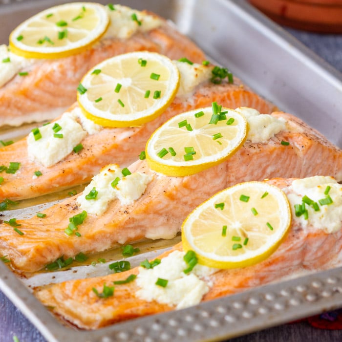 Baked Salmon Steak