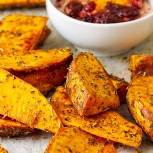 East Oven Roasted Sweet Potato Wedges