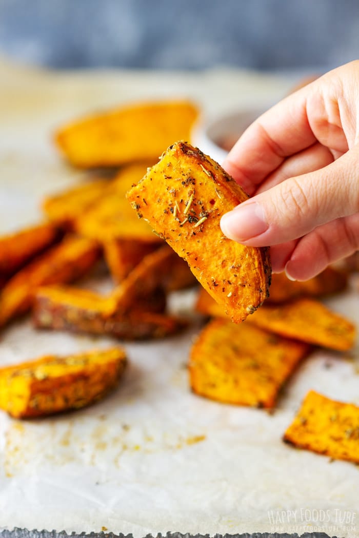 Homemade Oven Roasted Sweet Potato Wedges