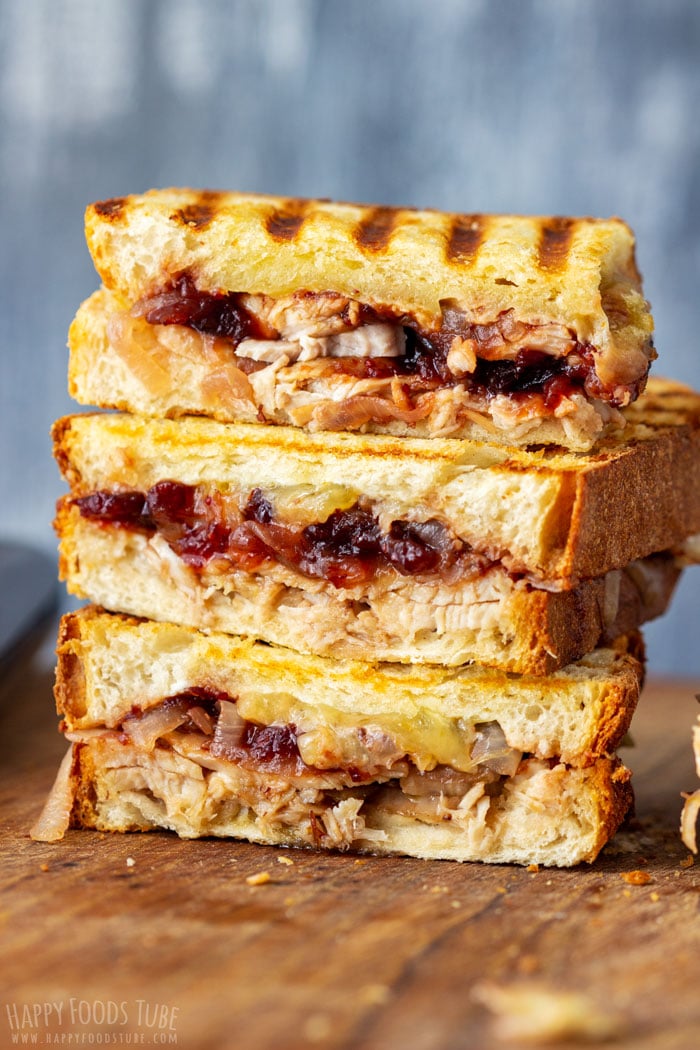 Homemade Turkey Cranberry Panini