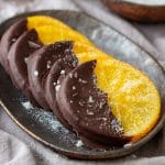 Homemade Candied Oranges Dipped in Chocolate