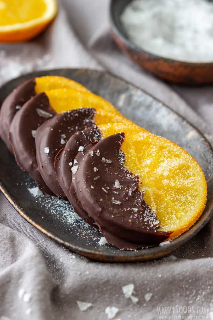 Candied Oranges Dipped in Chocolate