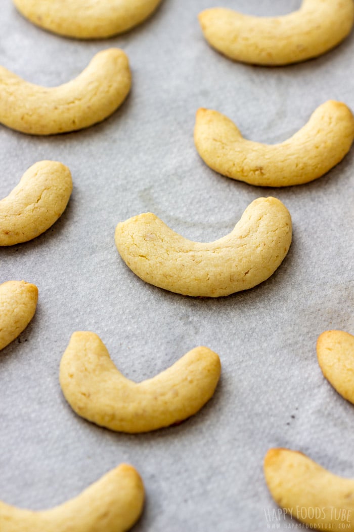 Freshly Baked Walnut Crescent Cookies