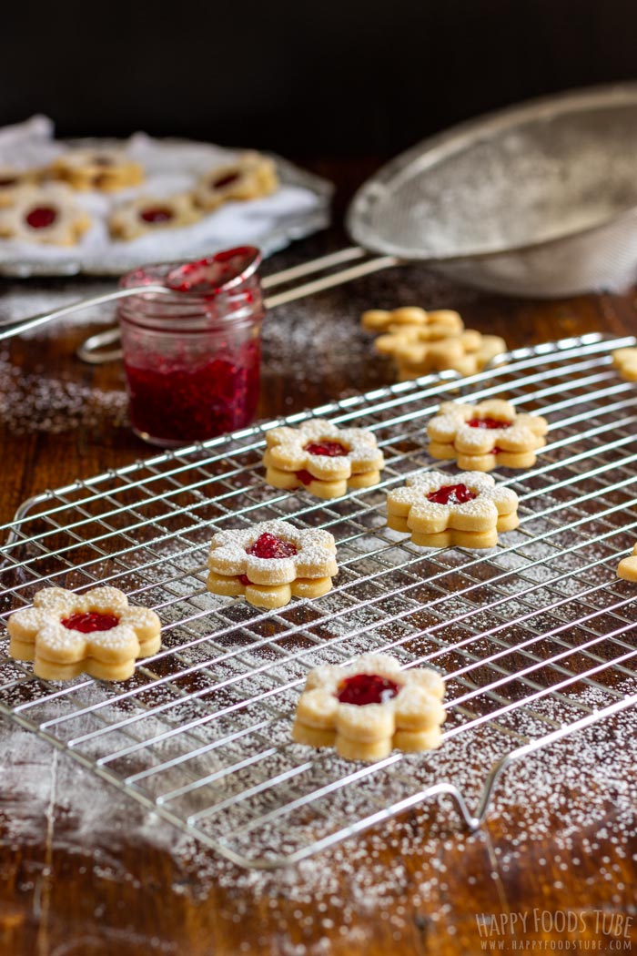 Homemade Linzer Cookies with Raspberry Jam