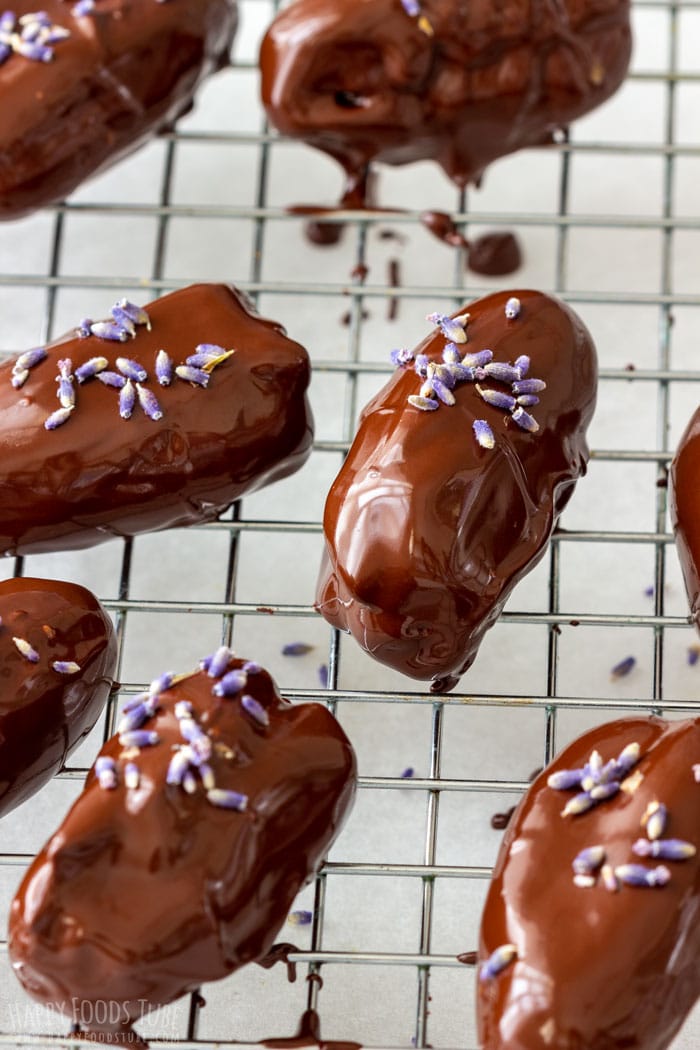 How to make Peanut Butter Stuffed Chocolate Covered Dates Step 3