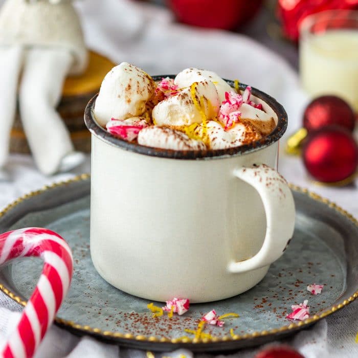 Creamy Limoncello Hot Chocolate