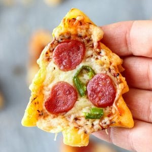 Homemade Mini Christmas Tree Pizzas