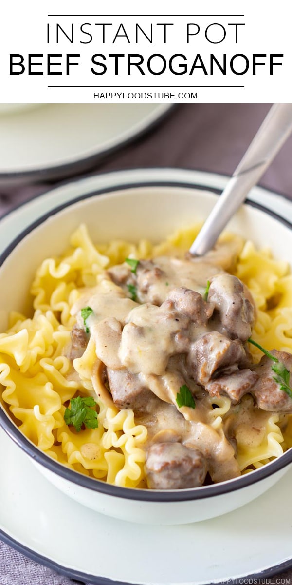 Easy Instant Pot Pressure Cooker Beef Stroganoff