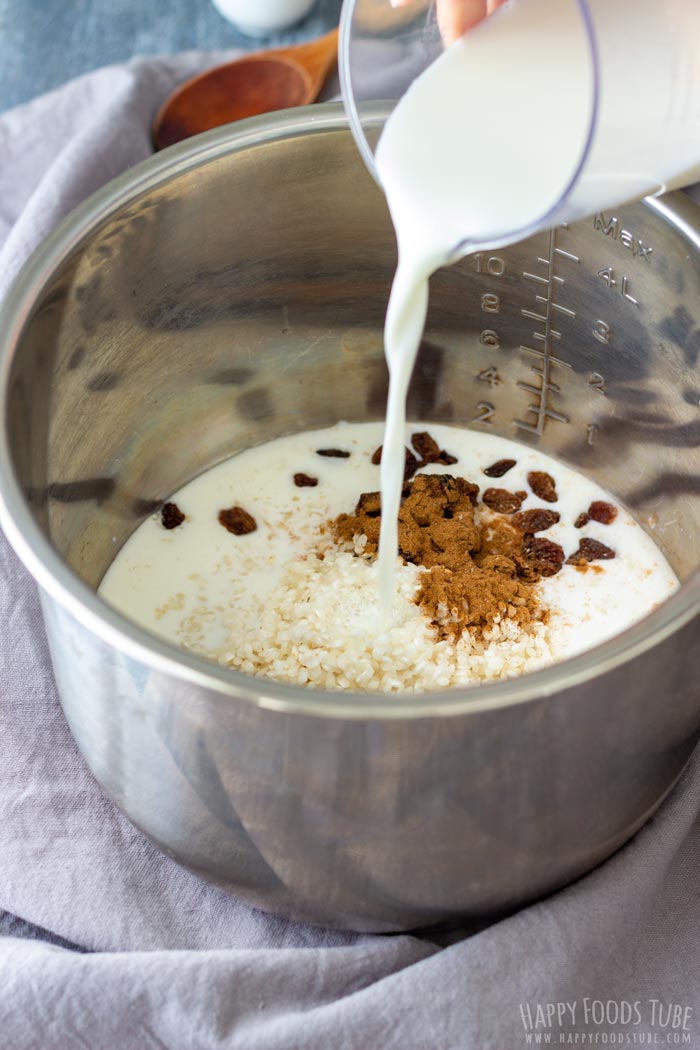 How to make Instant Pot Rice Pudding Step 1
