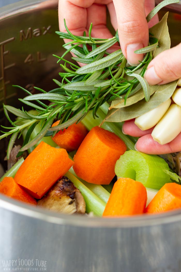 How to make Instant Pot Turkey Stock Step 1