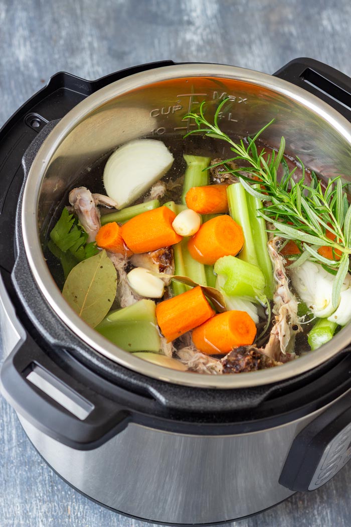 Instant Pot Turkey Stock Recipe Pressure Cooker Turkey Stock