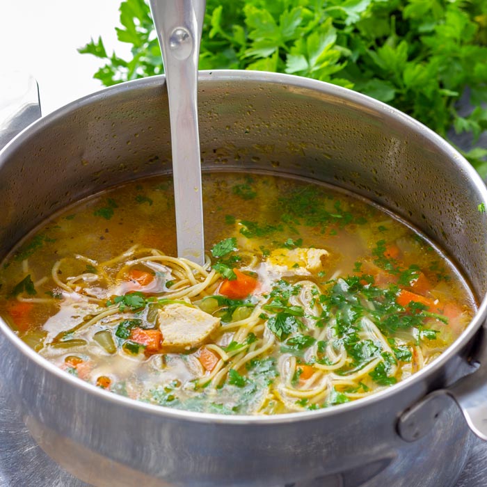 Easy Leftover Turkey Noodle Soup