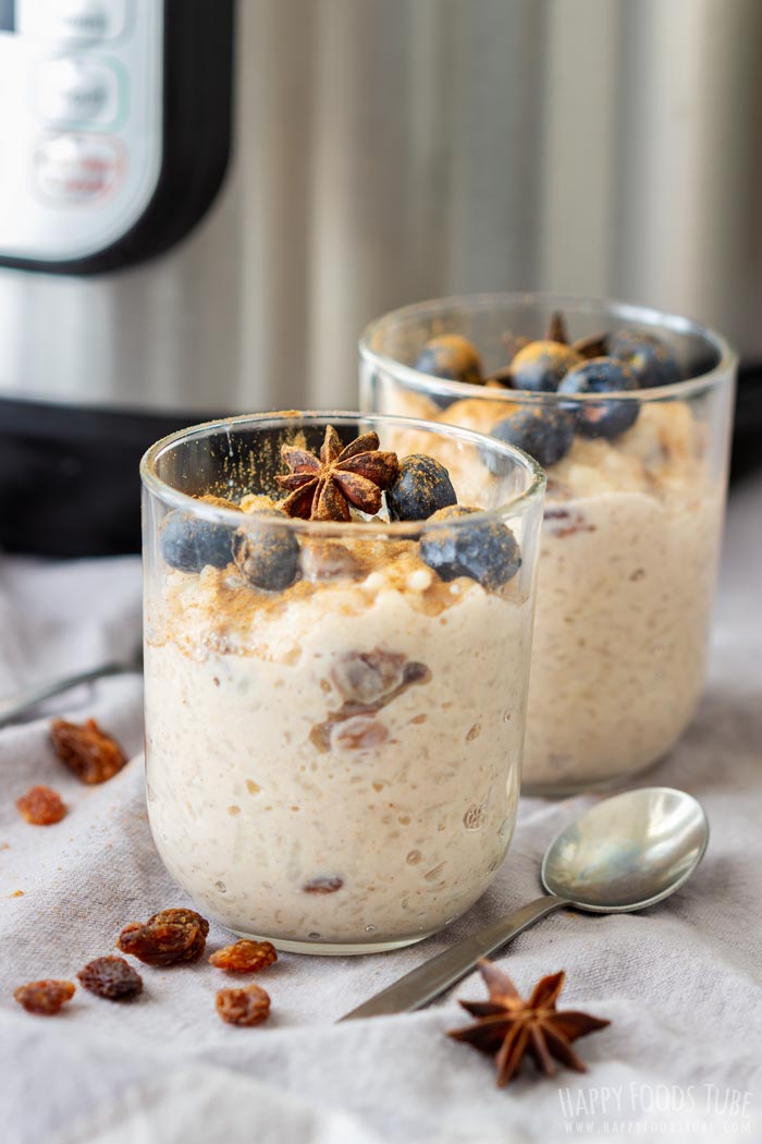 Riz au lait instantané aux raisins secs