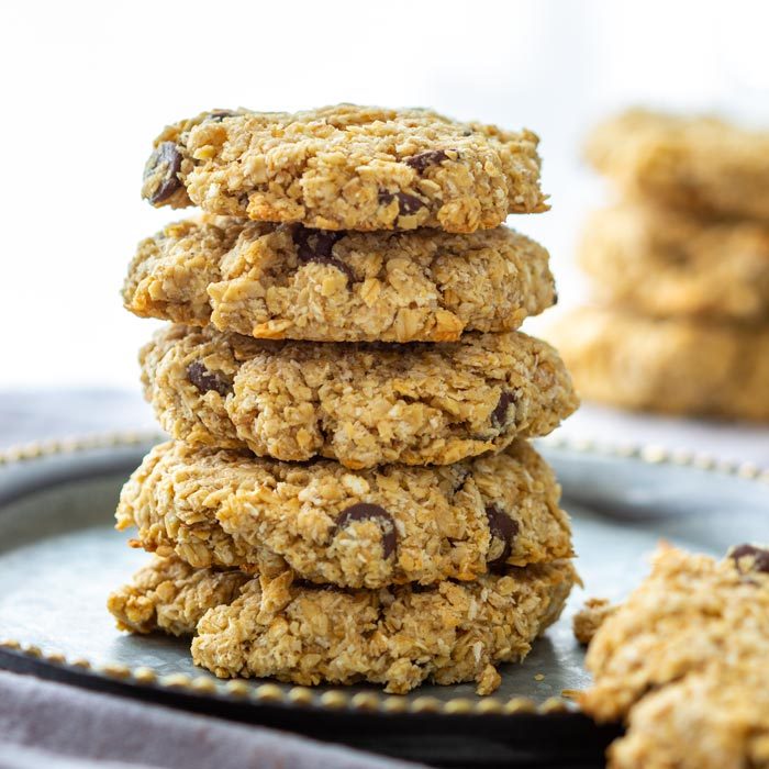 Flourless Chocolate Chip Oatmeal Cookies