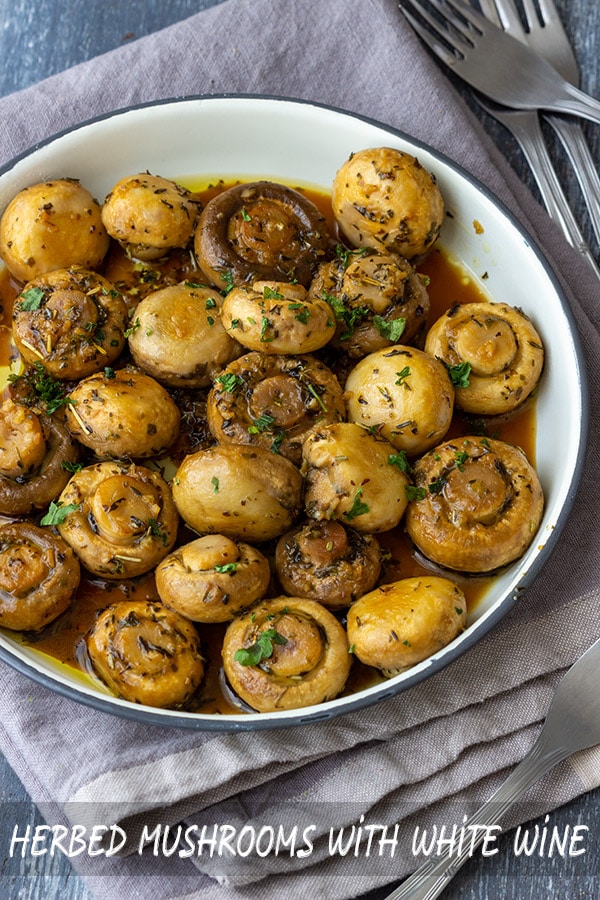 Herbed Mushrooms with White Wine Recipe