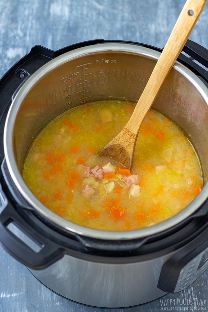 How to make Instant Pot Split Pea Soup Step 4