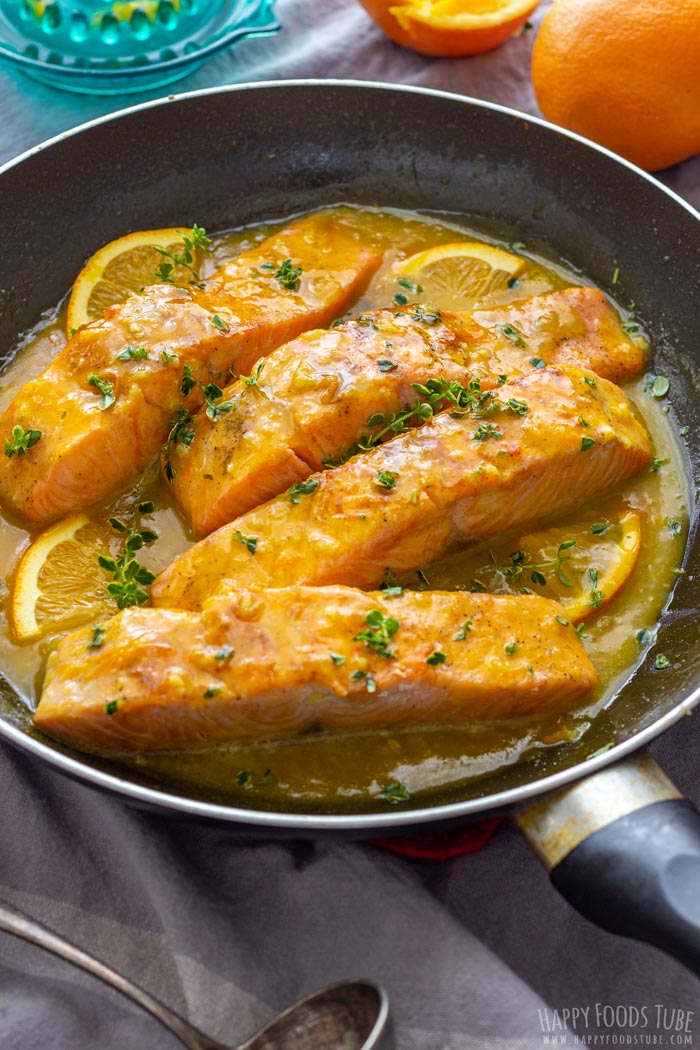 Orange Glazed Salmon Recipe - Happy Foods Tube