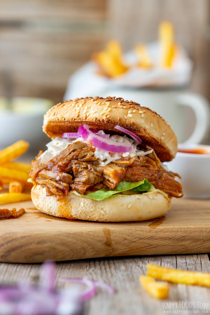 BBQ Pulled Pork Sandwich with Coleslaw
