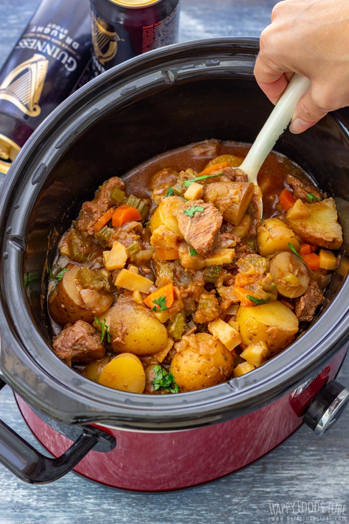 Homemade Slow Cooker Guinness Beef Stew