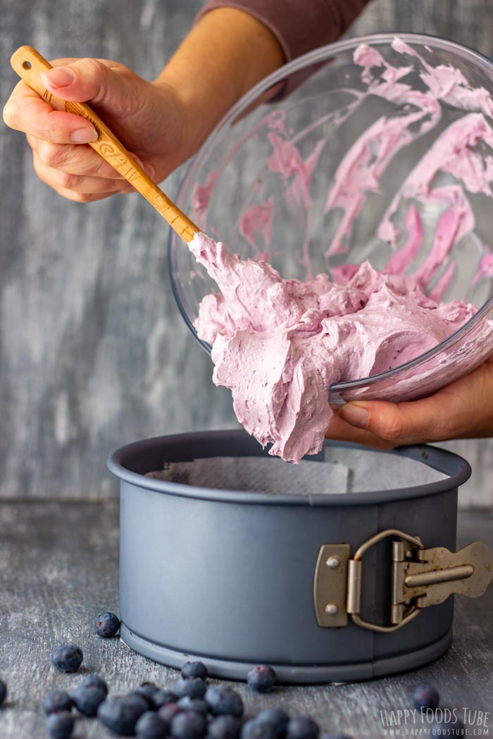 How to Make No Bake Blueberry Cheesecake Step 5
