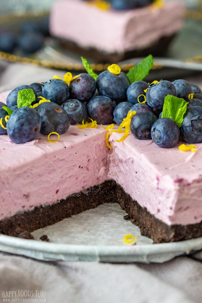 No Bake Blueberry Cheesecake