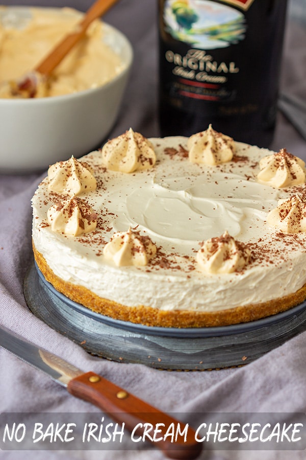 No Bake Irish Cream Cheesecake Recipe