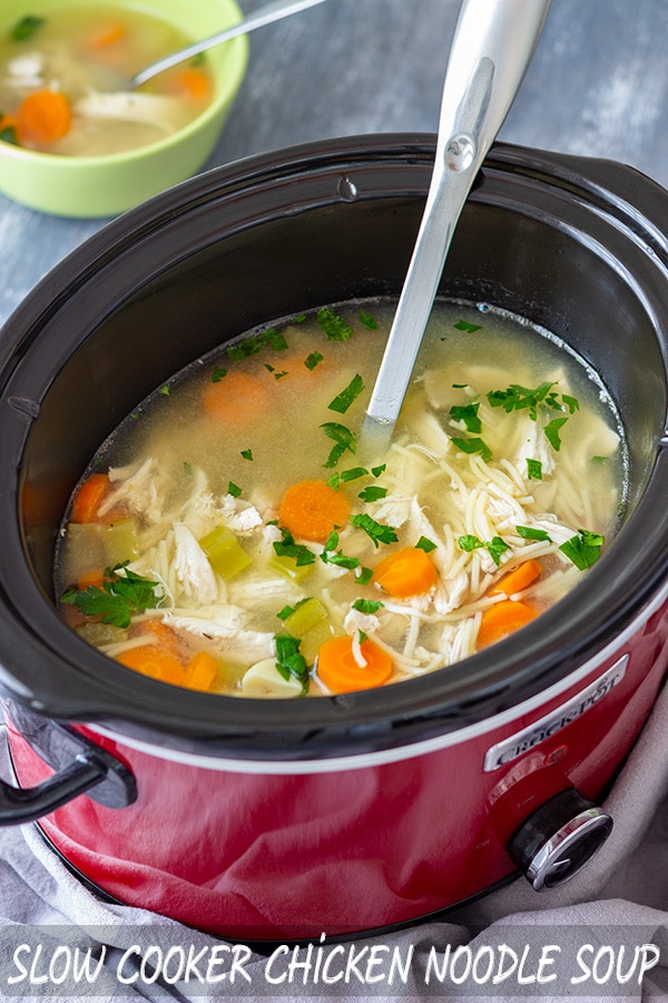 Easy Crockpot Chicken Noodle Soup Recipe - How to Make Slow Cooker