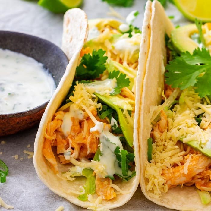 Best Buffalo Chicken Tacos