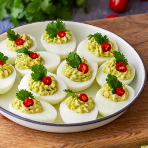 Best Guacamole Deviled Eggs