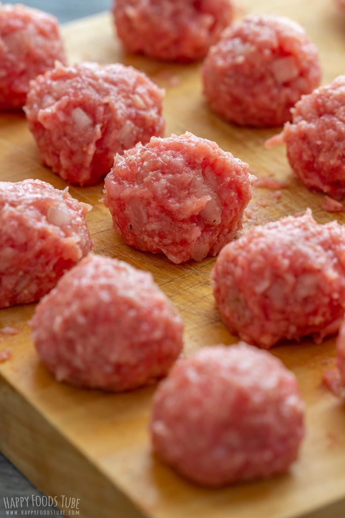 Handmade Meatballs for Homemade Meatball Soup