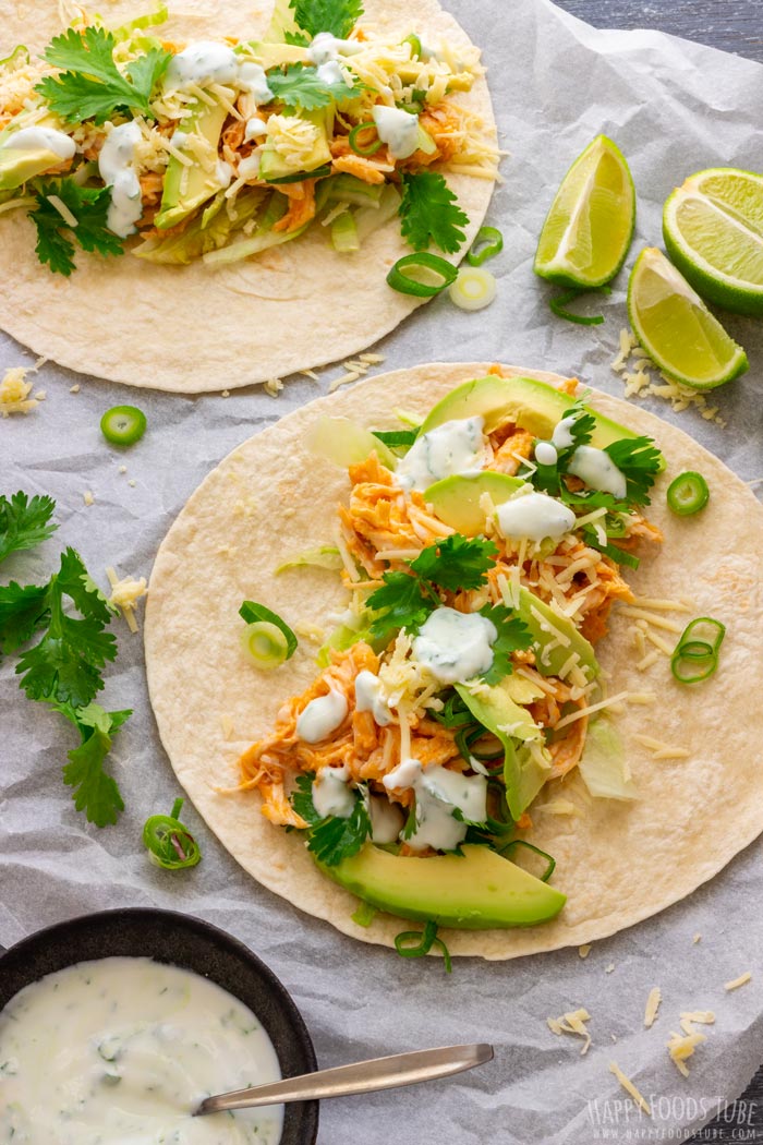 Homemade Buffalo Chicken Tacos