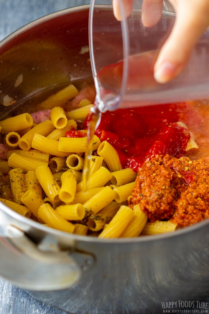 Process Shots of One Pot Sausage Pasta Step 3