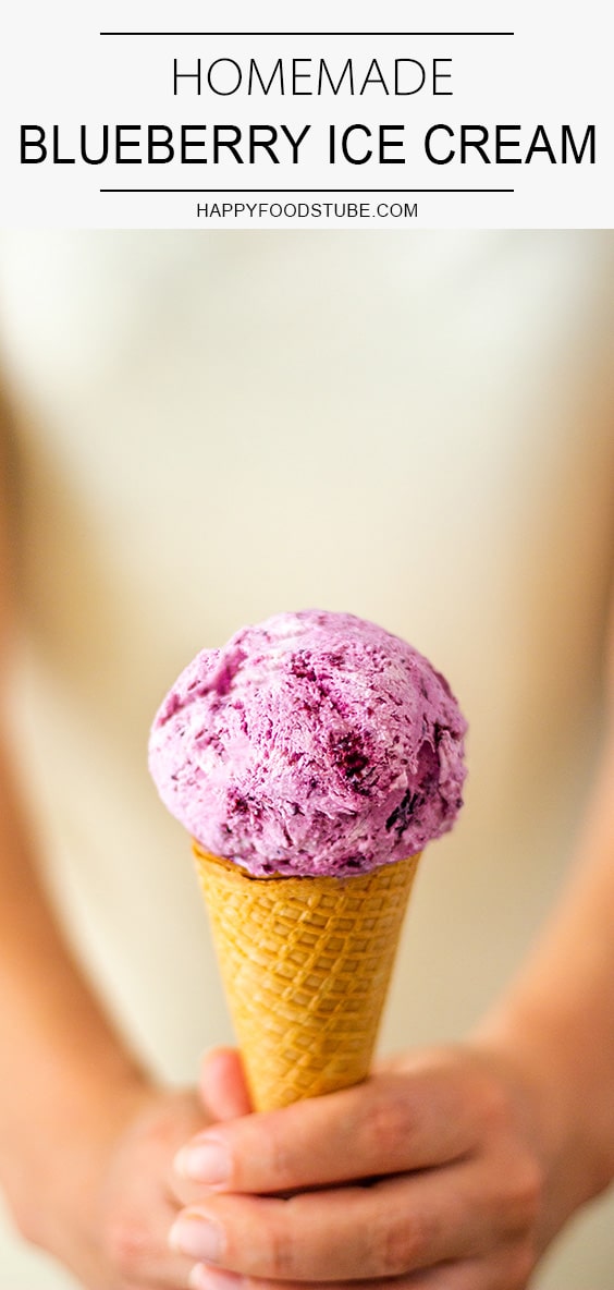 Homemade Blueberry Ice Cream Recipe