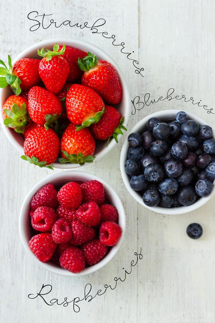 Instant Pot Mixed Berry Jam Fresh Ingredients