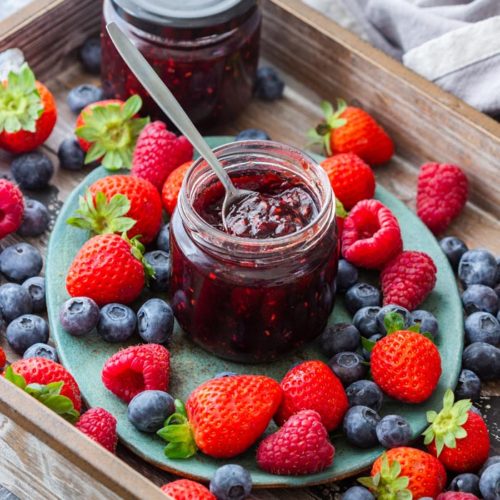 Instant Pot Mixed Berry Jam Recipe - Pressure Cooker Mixed Berry Jam