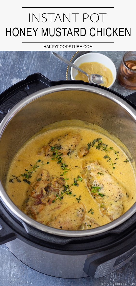 Instant Pot Pressure Cooker Honey Mustard Chicken Recipe