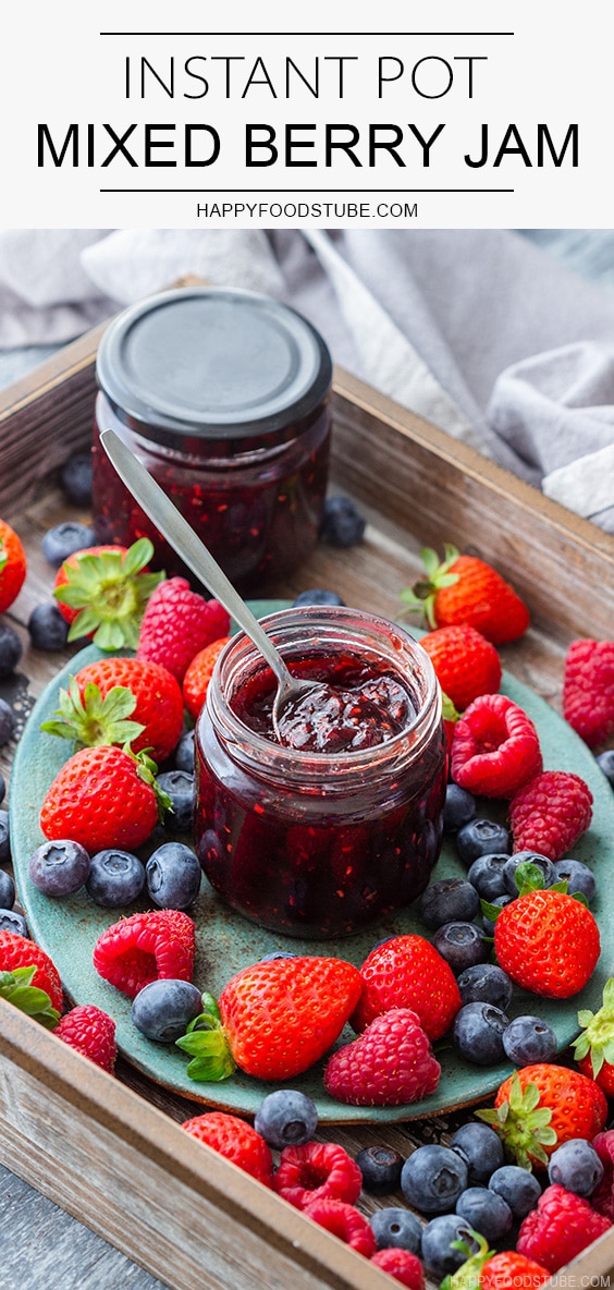 Instant Pot Pressure Cooker Mixed Berry Jam Recipe