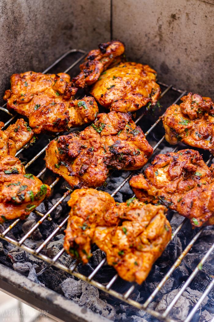 Barbecued Boneless Chicken Thighs